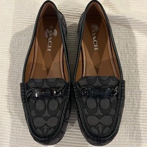 Size 7.5 coach loafers in worn one time.